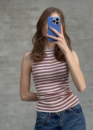 NPS tank top BW Stripe Ecru/Wine/Lt.Blue Nørgaard På Strøget 